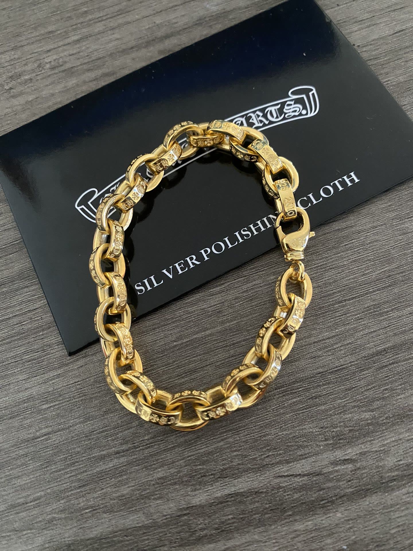 Chrome Hearts Gold Tone Bracelet